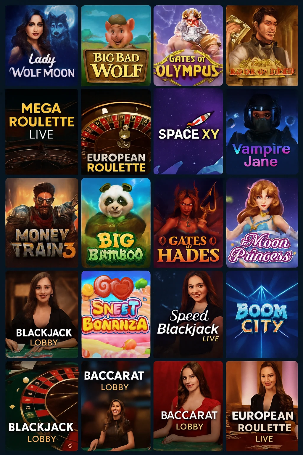 Lucky8 casino games